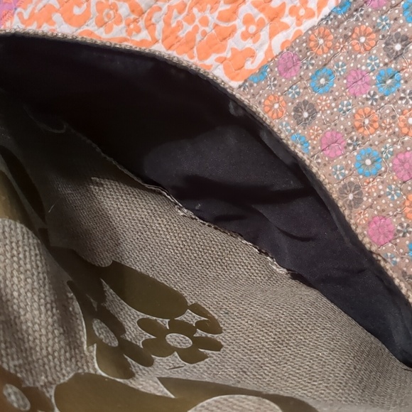 Daisy Marc Jacobs Gold Jute Tote Bag 15 x 13 - Picture 5 of 8